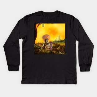 Fairy with rat Kids Long Sleeve T-Shirt